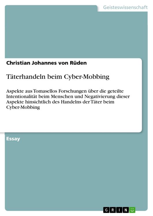 Produktbild: T&auml;terhandeln beim Cyber-Mobbing