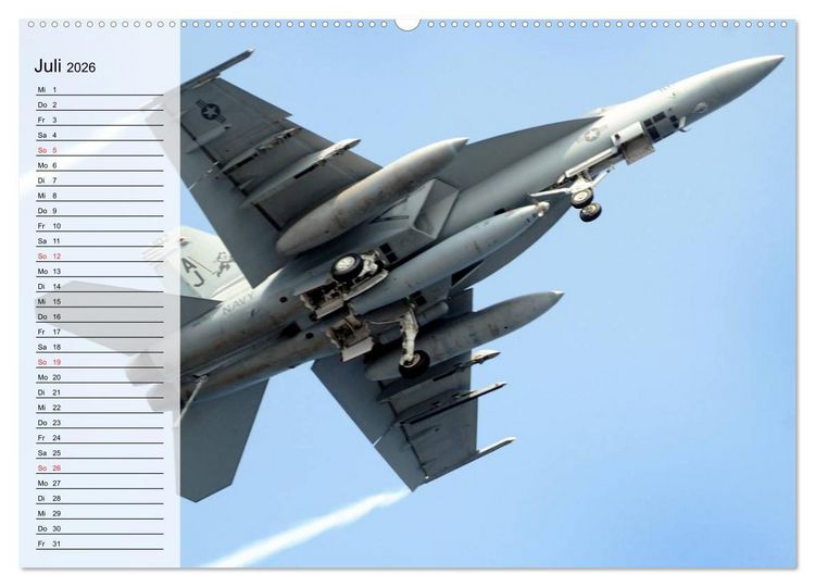 Produktbild: Kriegstechnik. Kampfjet-Impressionen (Wandkalender 2026 DIN A2 quer), CALVENDO Monatskalender