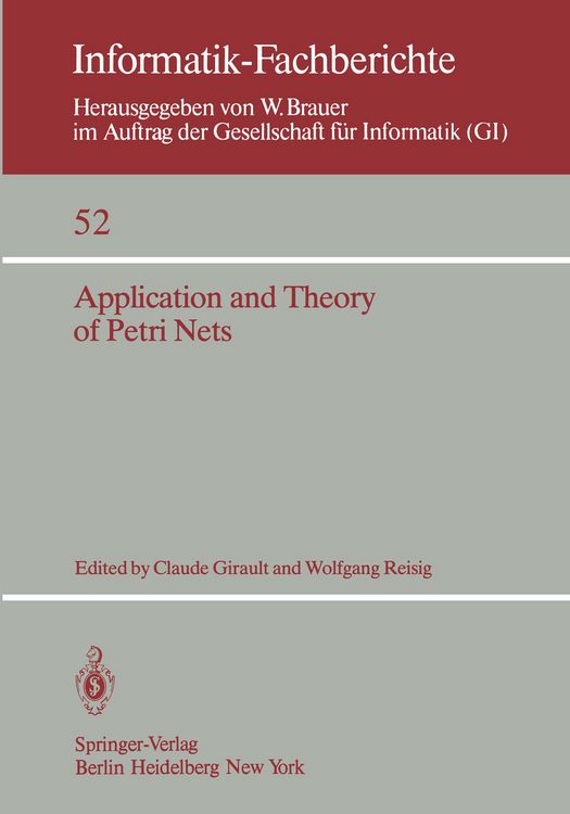 Produktbild: Application and Theory of Petri Nets