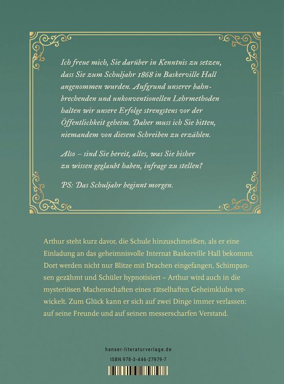 Produktbild: Baskerville Hall - Das geheimnisvolle Internat der besonderen Talente