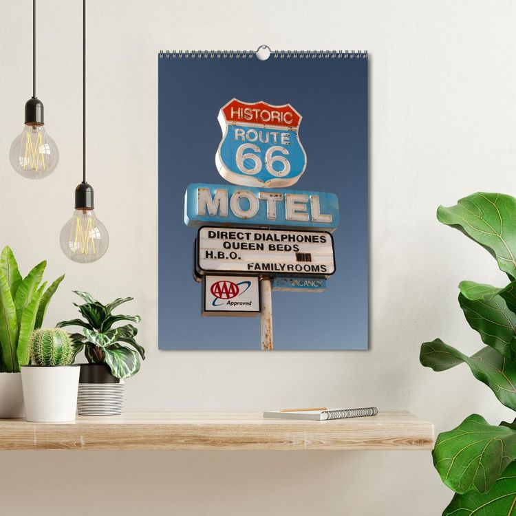 Produktbild: Historic Route 66 Motel (Wall Calendar 2026 DIN A3 portrait), CALVENDO 12 Month Wall Calendar