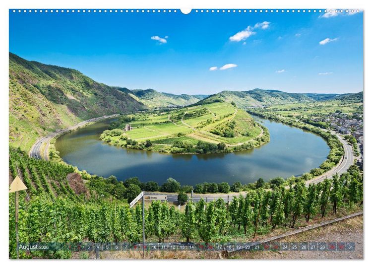 Produktbild: Sehnsuchtsziel Mosel (hochwertiger Premium Wandkalender 2026 DIN A2 quer), Kunstdruck in Hochglanz