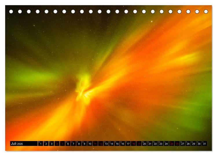 Produktbild: AURORA BOREALIS tanzt (Tischkalender 2026 DIN A5 quer), CALVENDO Monatskalender