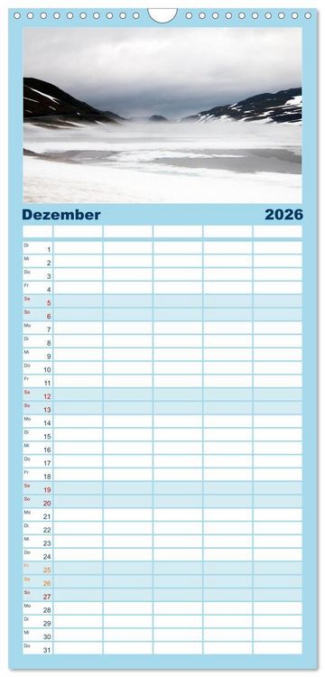 Produktbild: Familienplaner 2026 - Norwegens Wilder Westen mit 5 Spalten (Wandkalender, 21 x 45 cm) CALVENDO