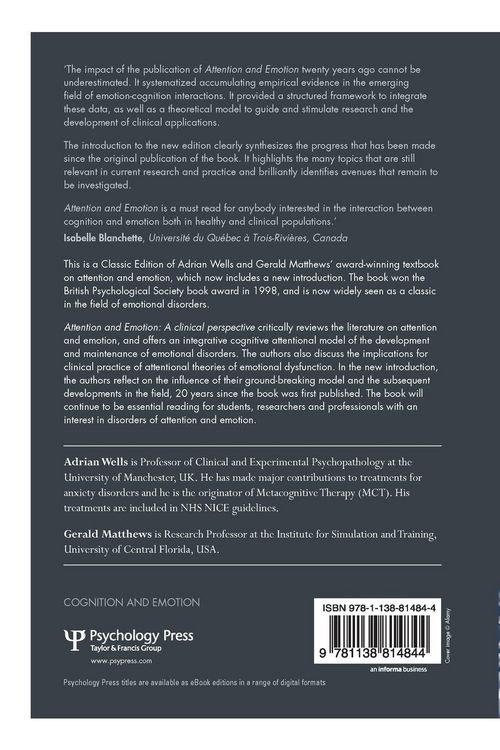 Produktbild: Attention and Emotion (Classic Edition)