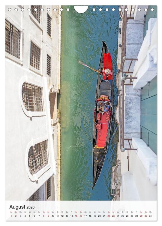 Produktbild: Venedig - Zwischen Wasser und Himmel (Wandkalender 2026 DIN A4 hoch), CALVENDO Monatskalender