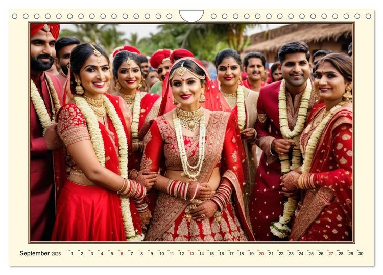 Produktbild: Tradition und Kultur in Indien (Wandkalender 2026 DIN A4 quer), CALVENDO Monatskalender