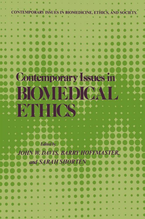 Produktbild: Contemporary Issues in Biomedical Ethics