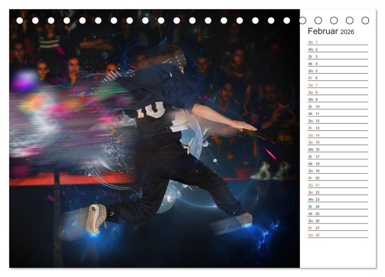 Produktbild: Break Dance B-boys & B-girls (Tischkalender 2026 DIN A5 quer), CALVENDO Monatskalender