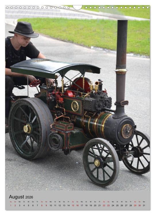 Produktbild: Oldtimer unter Dampf (Wandkalender 2026 DIN A3 hoch), CALVENDO Monatskalender