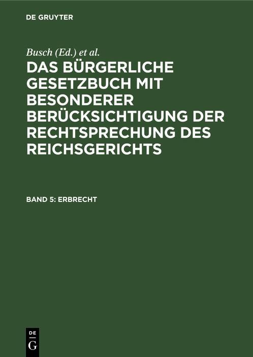 Produktbild: Erbrecht