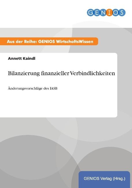 Produktbild: Bilanzierung finanzieller Verbindlichkeiten
