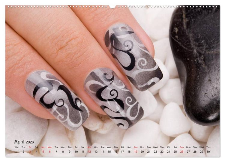 Produktbild: Transient Art &ndash; Nail Art Episode 1 (High Quality Premium Wall Calendar 2026 DIN A2 landscape),CALVENDO 12 Month Wall Calendar