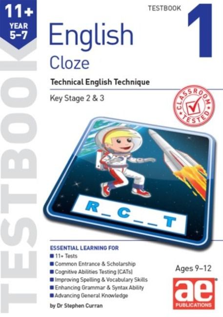 Produktbild: 11+ English Year 5-7 Cloze Testbook 1