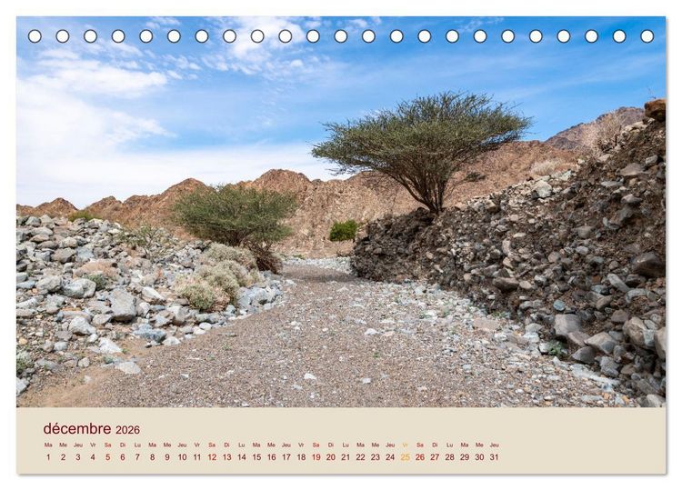 Produktbild: Entre pierres et sable (Calendrier de bureau 2026 DIN A5 vertical), CALVENDO calendrier mensuel