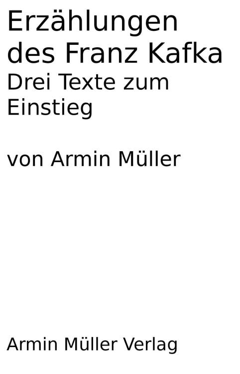 Produktbild: Erz&auml;hlungen des Franz Kafka