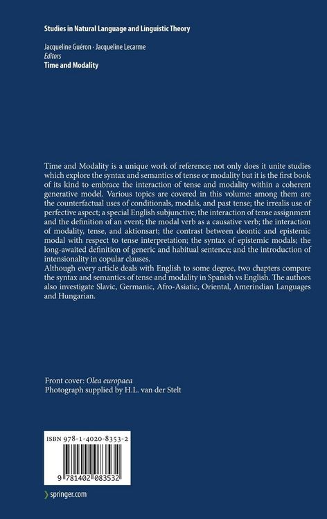 Produktbild: Time and Modality