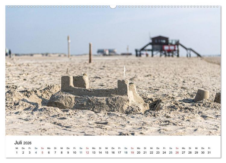 Produktbild: Unterwegs in Nordfriesland (hochwertiger Premium Wandkalender 2026 DIN A2 quer), Kunstdruck in Hochglanz