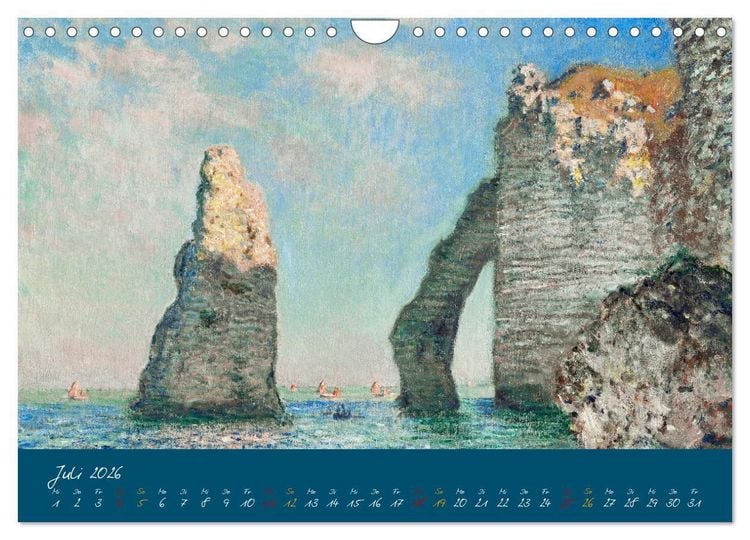 Produktbild: Typisch Monet (Wandkalender 2026 DIN A4 quer), CALVENDO Monatskalender