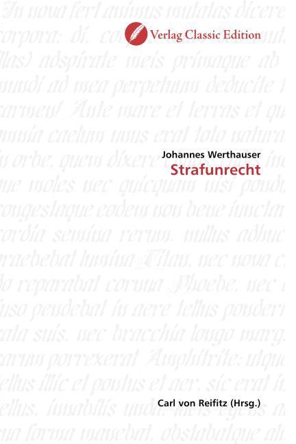 Produktbild: Werthauser, J: Strafunrecht