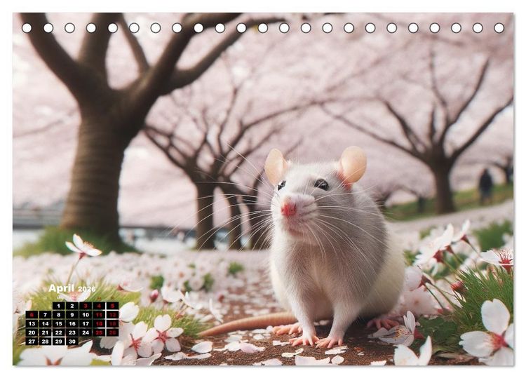 Produktbild: Lustige Ratten (Tischkalender 2026 DIN A5 quer), CALVENDO Monatskalender