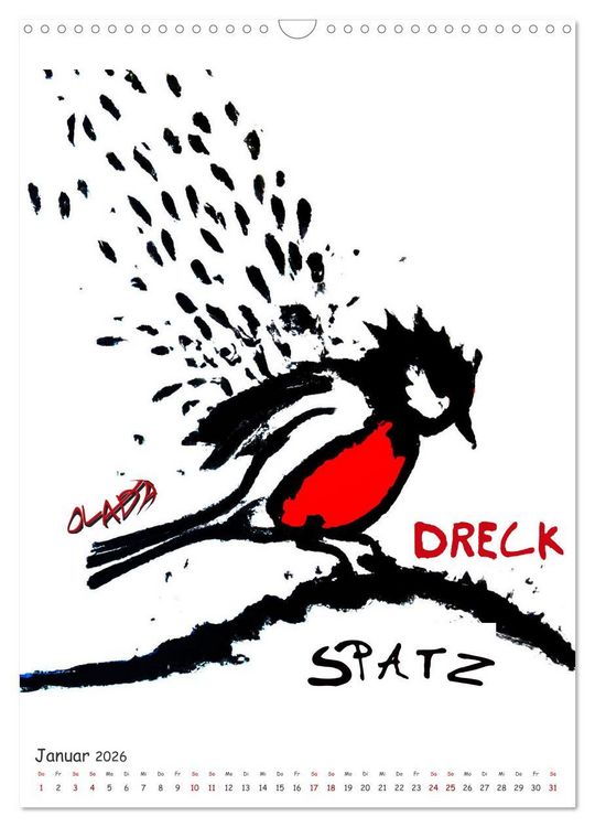 Produktbild: Graffiti Charaktere (Wandkalender 2026 DIN A3 hoch), CALVENDO Monatskalender