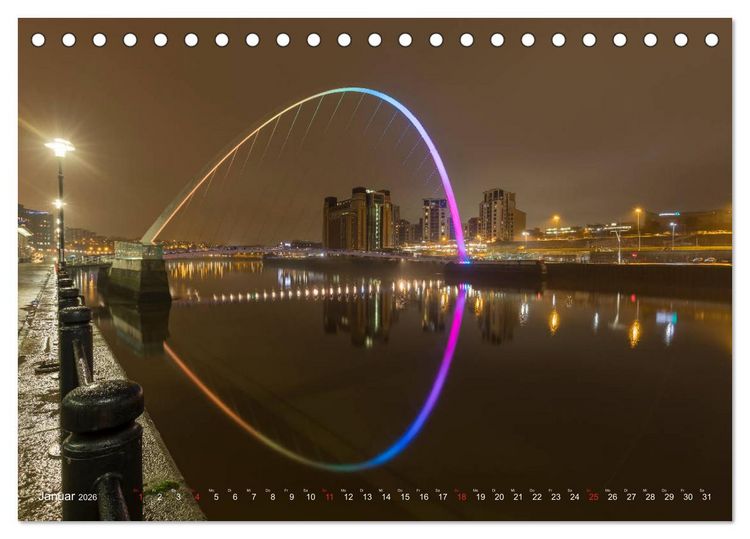 Produktbild: Magisches Northumberland (Tischkalender 2026 DIN A5 quer), CALVENDO Monatskalender