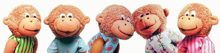 Produktbild: Five Little Monkeys Finger Puppet Playset