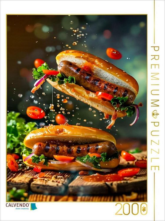 Produktbild: CALVENDO Puzzle Bratwurst | 2000 Teile Lege-Gr&ouml;&szlig;e 90x67cm Foto-Puzzle f&uuml;r gl&uuml;ckliche Stunden