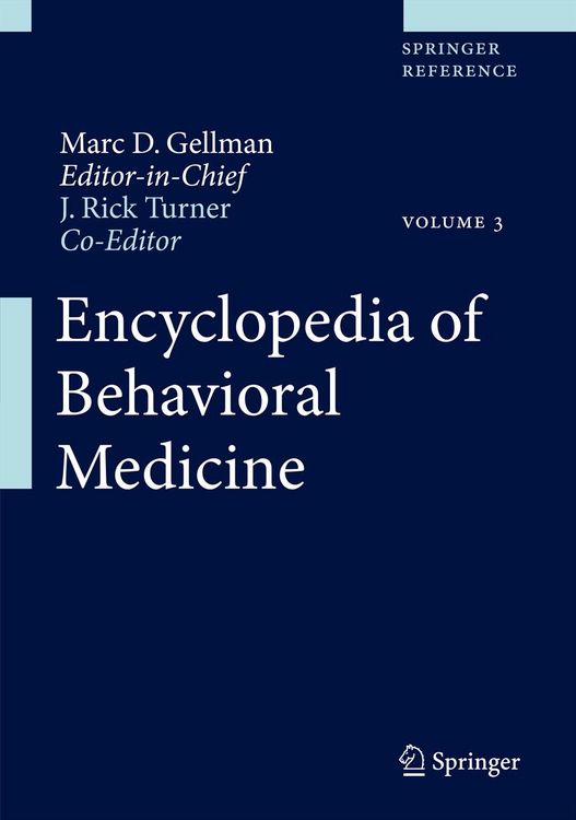 Produktbild: Encyclopedia of Behavioral Medicine