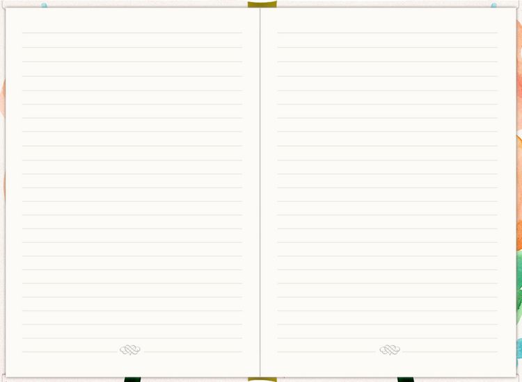 Produktbild: Notizbuch DIN A5 &ndash; Just Notes (Orange Flower)