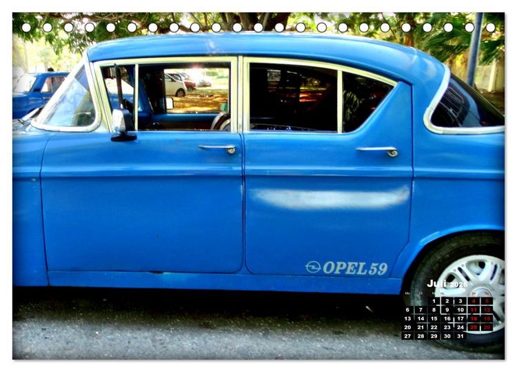 Produktbild: Opel Hits - Deutsche Oldtimer in Kuba (Tischkalender 2026 DIN A5 quer), CALVENDO Monatskalender
