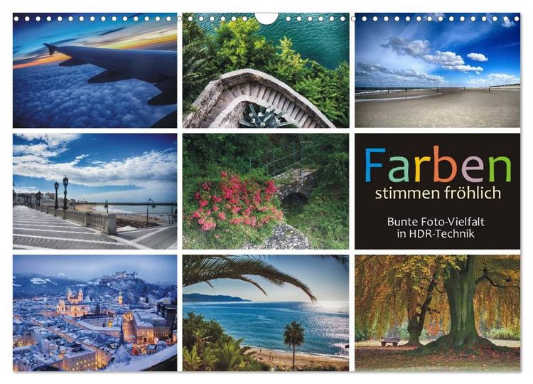 Produktbild: Farben stimmen fr&ouml;hlich - Bunte Foto-Vielfalt in HDR-Technik (Wandkalender 2027 DIN A3 quer), CALVENDO Monatskalender