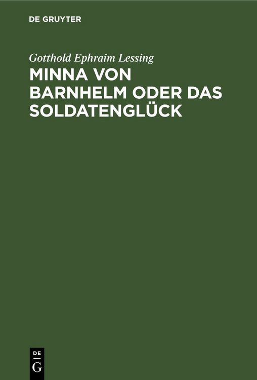 Produktbild: Minna von Barnhelm oder das Soldatengl&uuml;ck