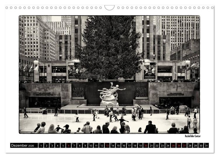 Produktbild: Manhattan Memories - Erinnerungen an New York (Wandkalender 2026 DIN A3 quer), CALVENDO Monatskalender