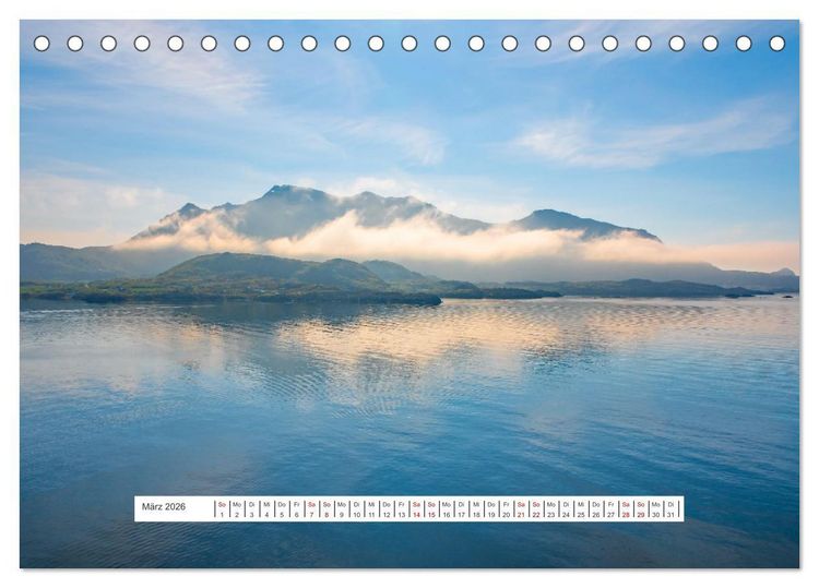 Produktbild: Norwegen - ein traumhaftes Reiseziel (Tischkalender 2026 DIN A5 quer), CALVENDO Monatskalender