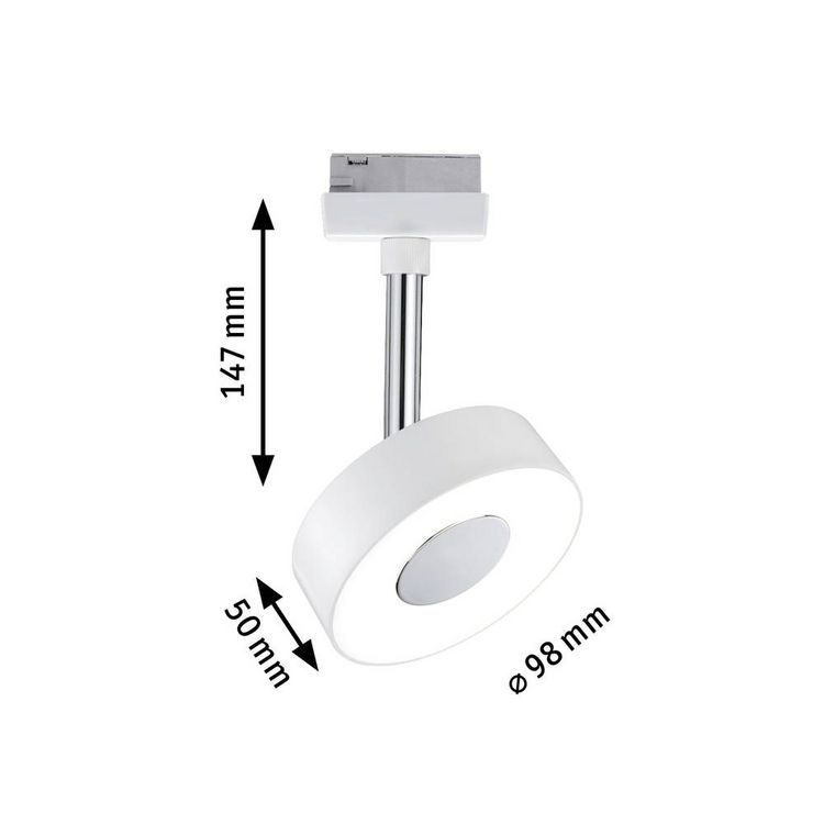 Produktbild: Paulmann Circle Hochvolt-Schienensystem-Leuchte URail LED fest eingebaut 5W LED Wei&szlig;
