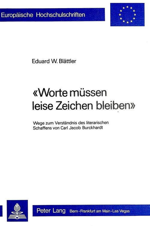 Produktbild: &laquo;Worte m&uuml;ssen leise Zeichen bleiben&raquo;