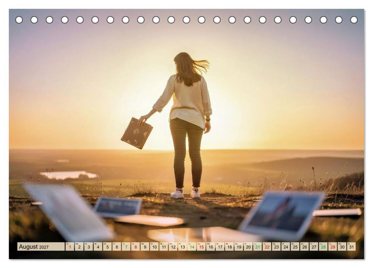 Produktbild: Die Vergangenheit loslassen (Tischkalender 2027 DIN A5 quer), CALVENDO Monatskalender