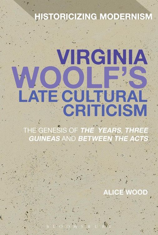 Produktbild: Virginia Woolf's Late Cultural Criticism