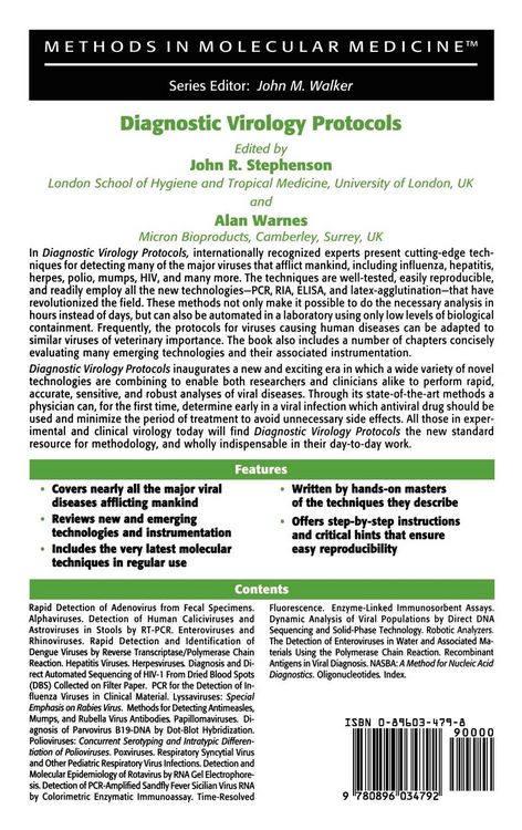 Produktbild: Diagnostic Virology Protocols