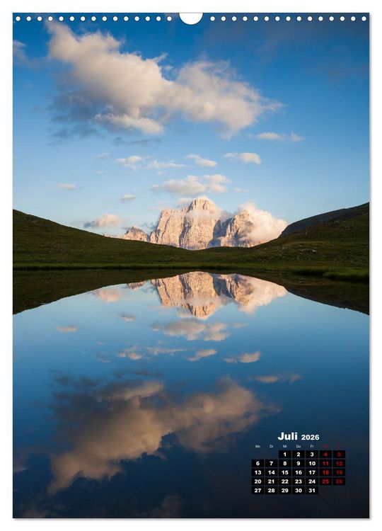 Produktbild: Dolomiten - Reise um die bleichen Berge zu entdecken (Wandkalender 2026 DIN A3 hoch), CALVENDO Monatskalender