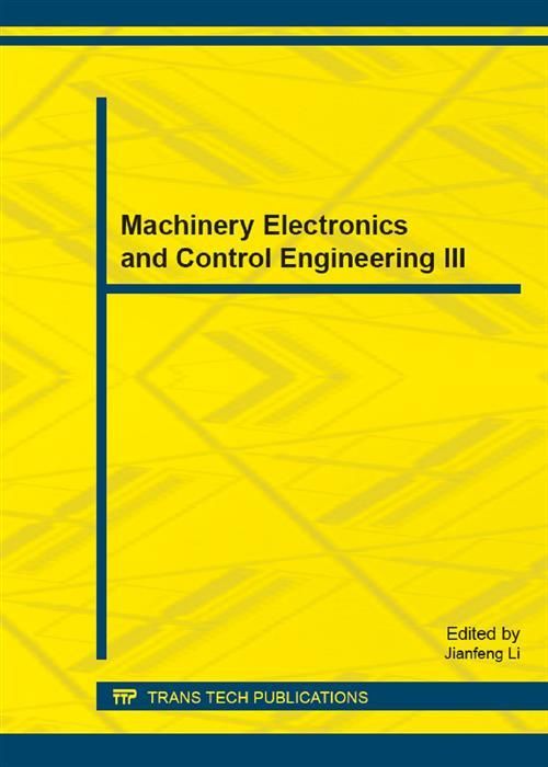 Produktbild: Machinery Electronics and Control Engineering III