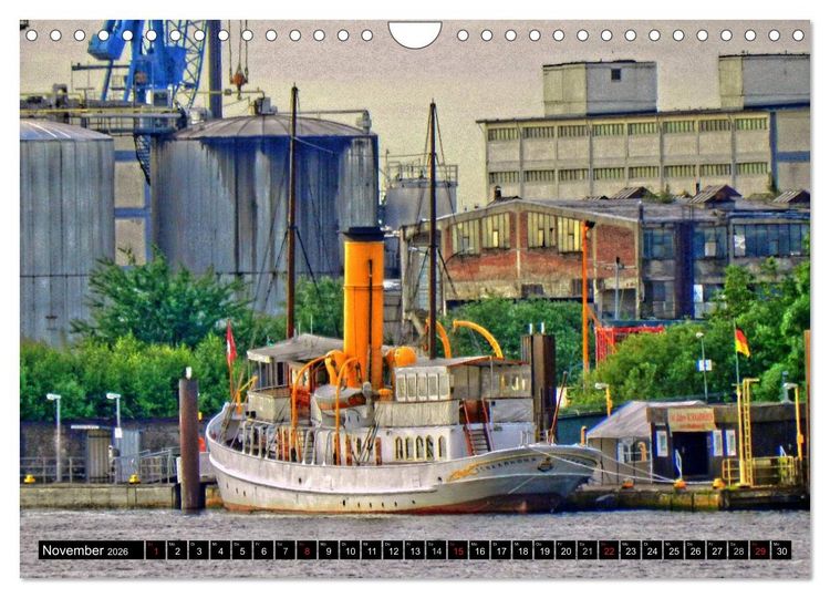 Produktbild: Faszination Hafen - Hamburg (Wandkalender 2026 DIN A4 quer), CALVENDO Monatskalender