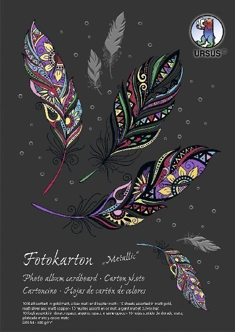 Produktbild: URSUS Fotokarton-Block "Sonderedition Metallic", DIN A4
