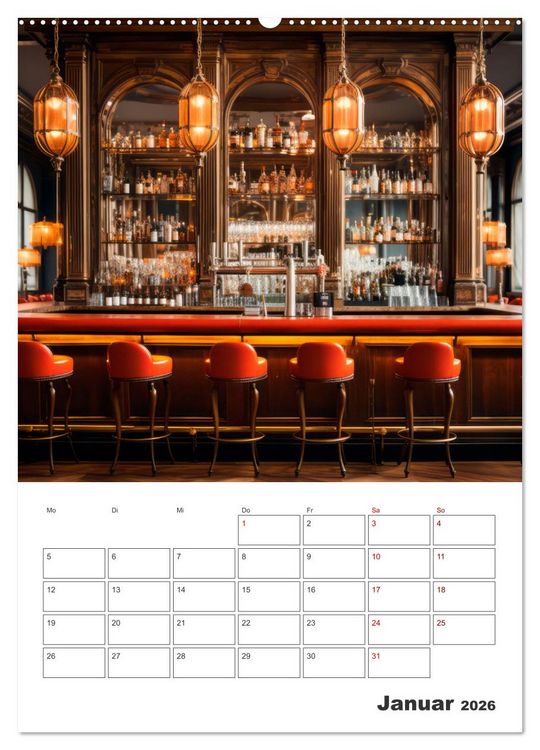Produktbild: Bar- und Lounge-Atmosph&auml;re (Wandkalender 2026 DIN A2 hoch), CALVENDO Monatskalender