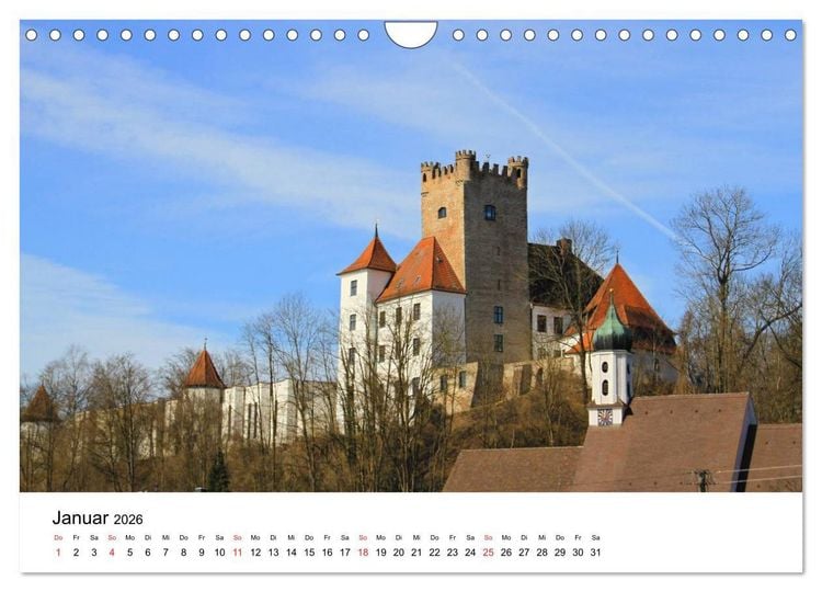 Produktbild: Deutschlands Burgen - besondere Burgen und sch&ouml;ne Schl&ouml;sser (Wandkalender 2026 DIN A4 quer), CALVENDO Monatskalender
