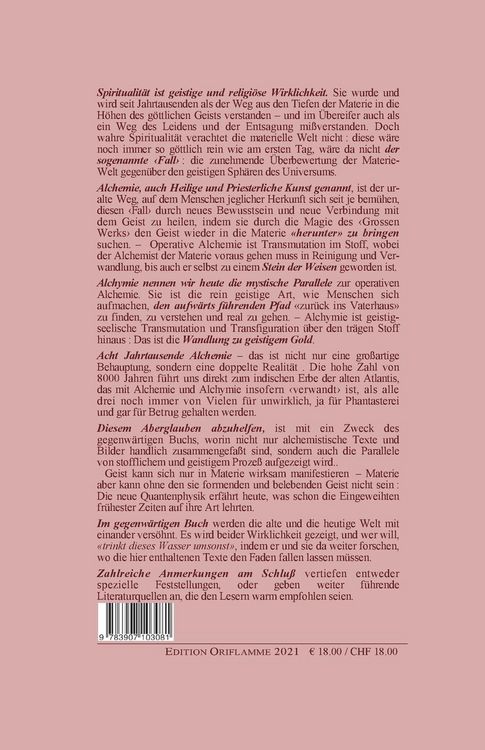 Produktbild: Acht Jahrtausende Alchemie und die Tabula Smaragdina