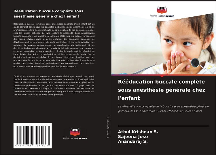 Produktbild: R&eacute;&eacute;ducation buccale compl&egrave;te sous anesth&eacute;sie g&eacute;n&eacute;rale chez l'enfant