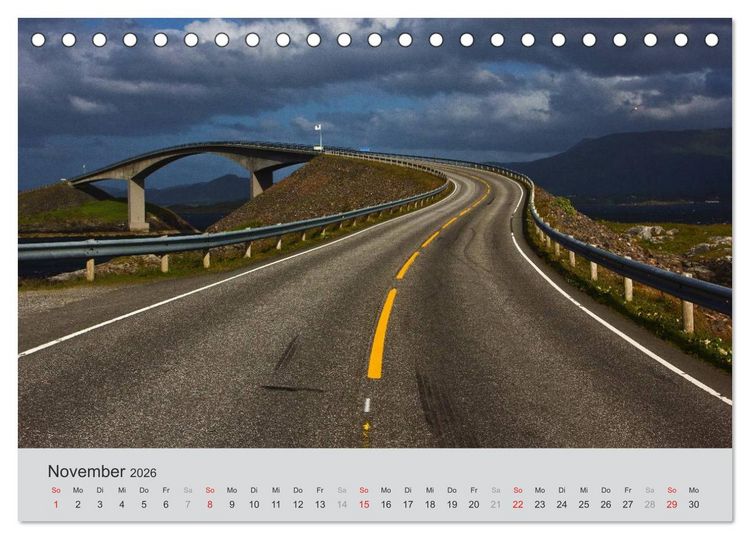 Produktbild: Norwegen - Land der Fjorde (Tischkalender 2026 DIN A5 quer), CALVENDO Monatskalender